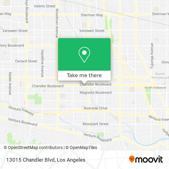 Mapa de 13015 Chandler Blvd