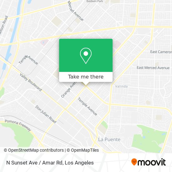 N Sunset Ave / Amar Rd map