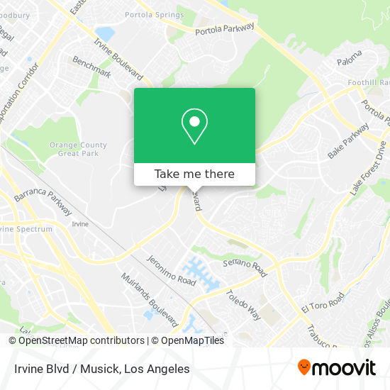 Irvine Blvd / Musick map