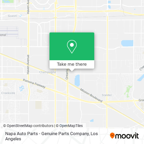 Mapa de Napa Auto Parts - Genuine Parts Company