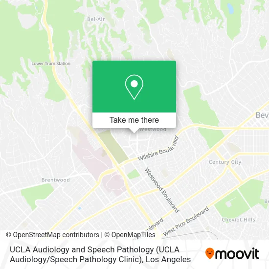 Mapa de UCLA Audiology and Speech Pathology