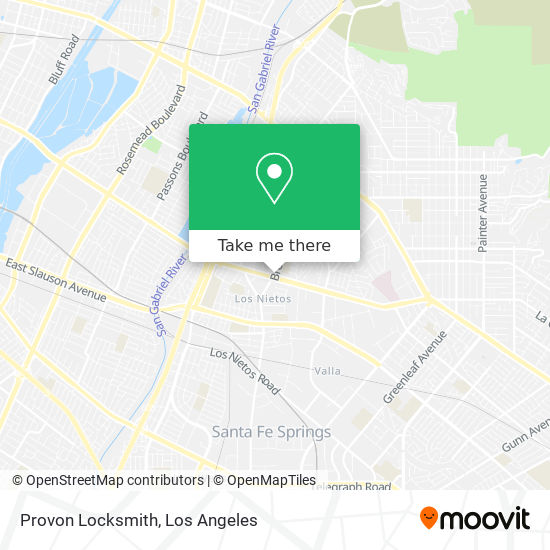 Provon Locksmith map