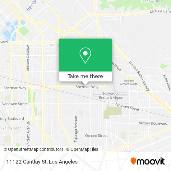 11122 Cantlay St map