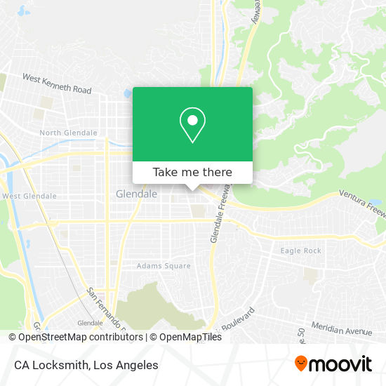 CA Locksmith map