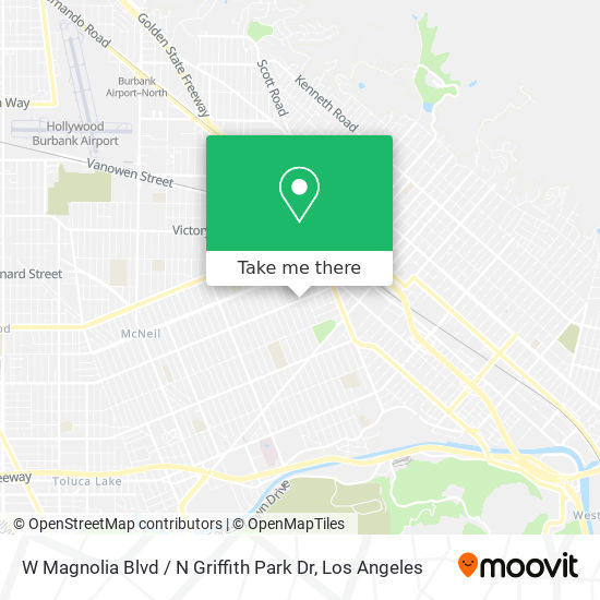 W Magnolia Blvd / N Griffith Park Dr map