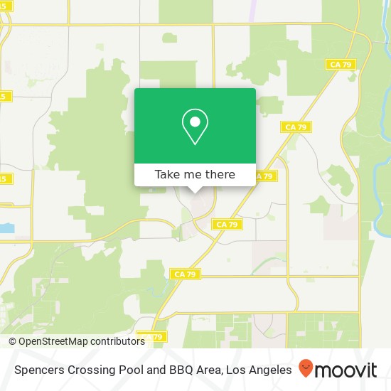 Spencers Crossing Pool and BBQ Area map