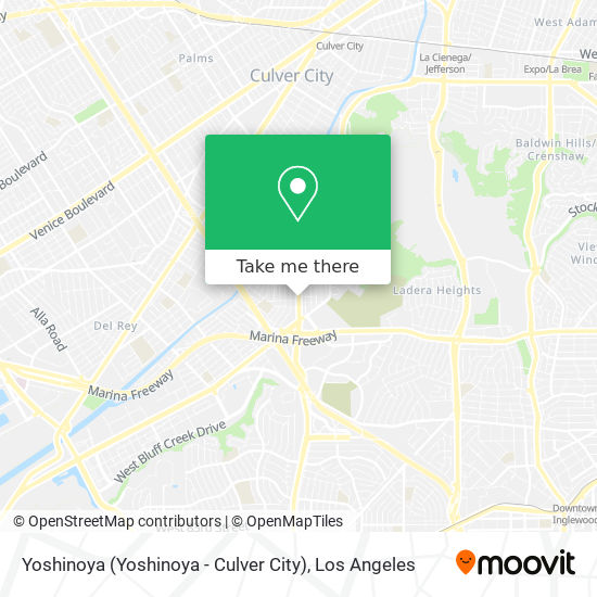 Mapa de Yoshinoya (Yoshinoya - Culver City)