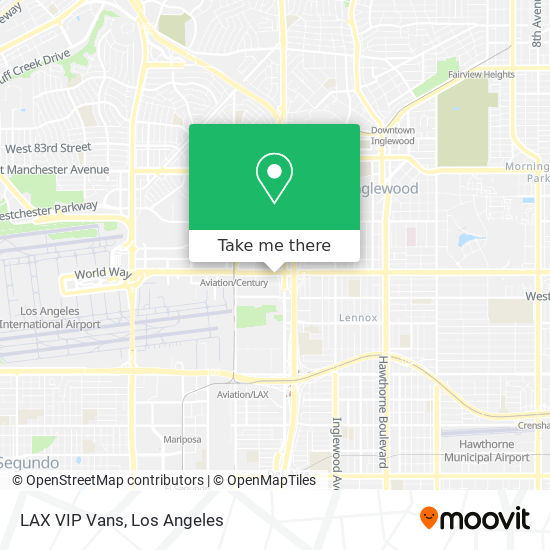 LAX VIP Vans map