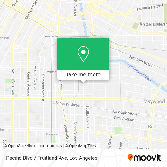 Pacific Blvd / Fruitland Ave map