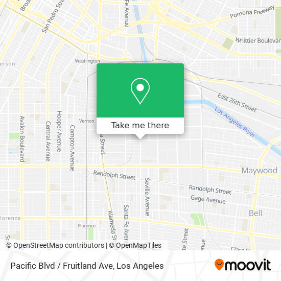 Mapa de Pacific Blvd / Fruitland Ave