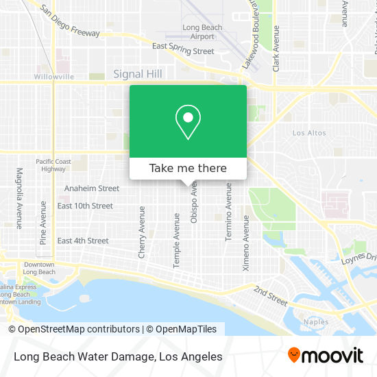 Mapa de Long Beach Water Damage