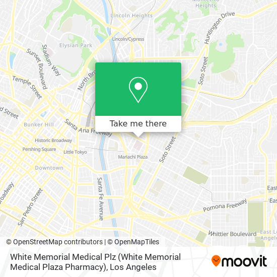White Memorial Medical Plz (White Memorial Medical Plaza Pharmacy) map