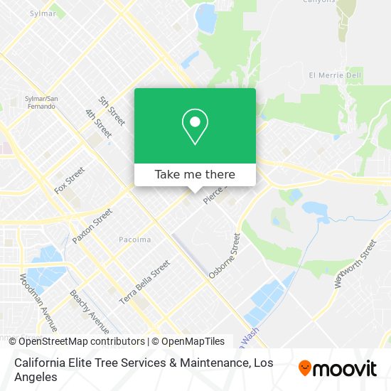 California Elite Tree Services & Maintenance map