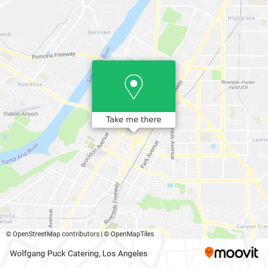 Mapa de Wolfgang Puck Catering