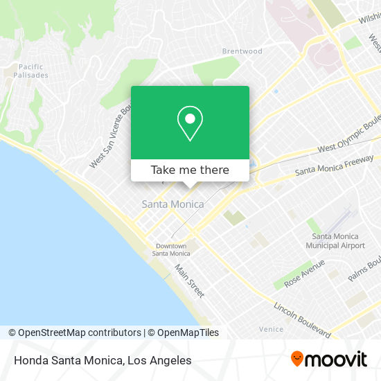 Honda Santa Monica map