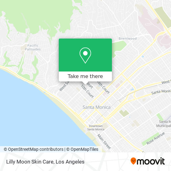 Lilly Moon Skin Care map