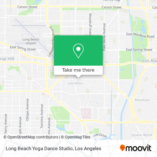 Long Beach Yoga Dance Studio map