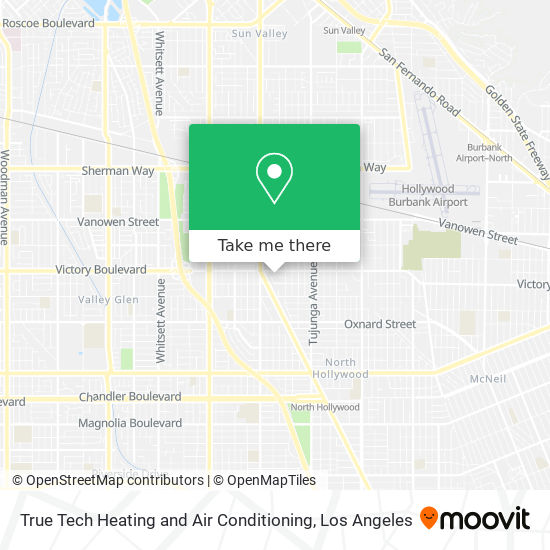 Mapa de True Tech Heating and Air Conditioning