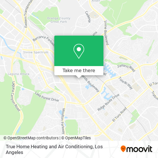 True Home Heating and Air Conditioning map