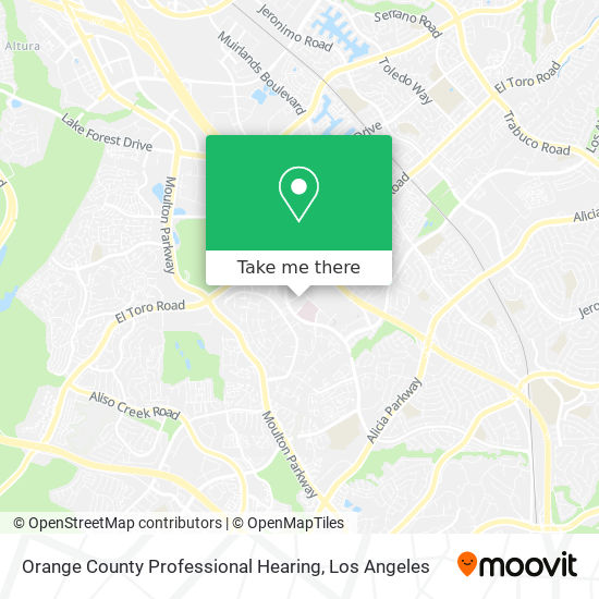 Mapa de Orange County Professional Hearing