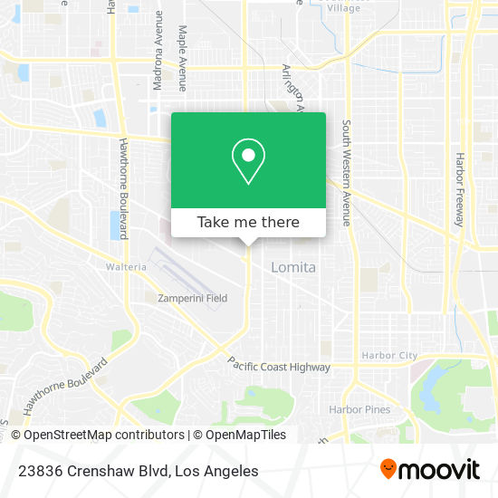 Mapa de 23836 Crenshaw Blvd