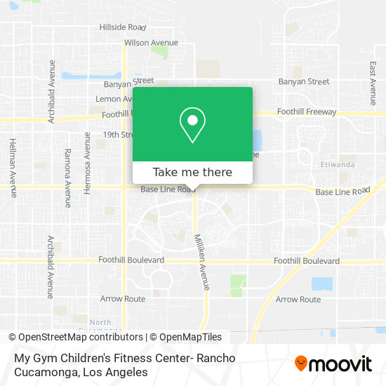 Mapa de My Gym Children's Fitness Center- Rancho Cucamonga