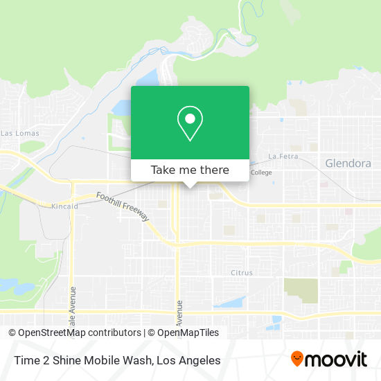 Mapa de Time 2 Shine Mobile Wash