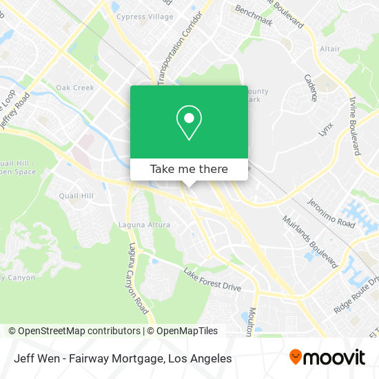 Jeff Wen - Fairway Mortgage map