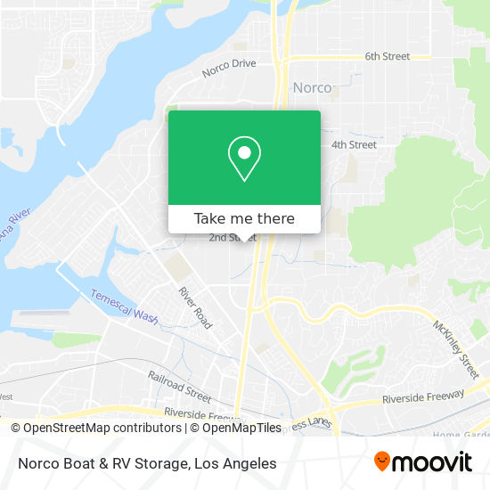 Norco Boat & RV Storage map