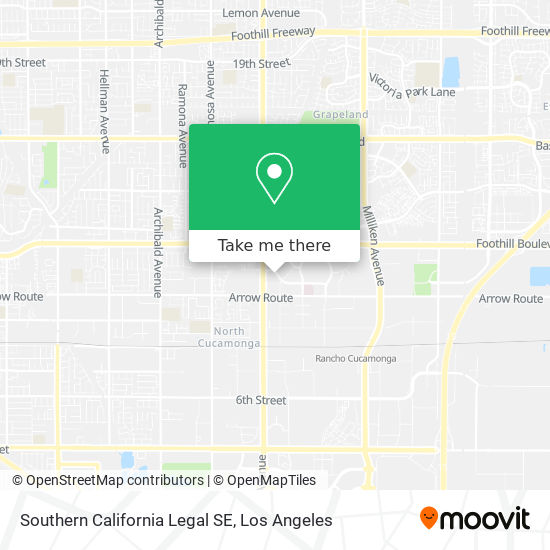 Mapa de Southern California Legal SE