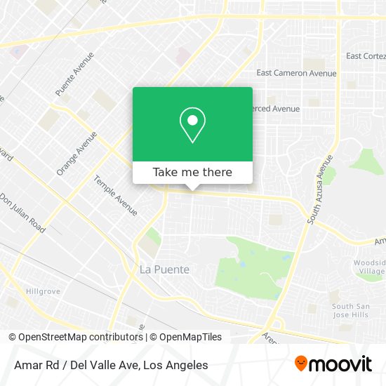 Mapa de Amar Rd / Del Valle Ave