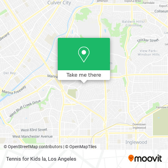 Tennis for Kids la map