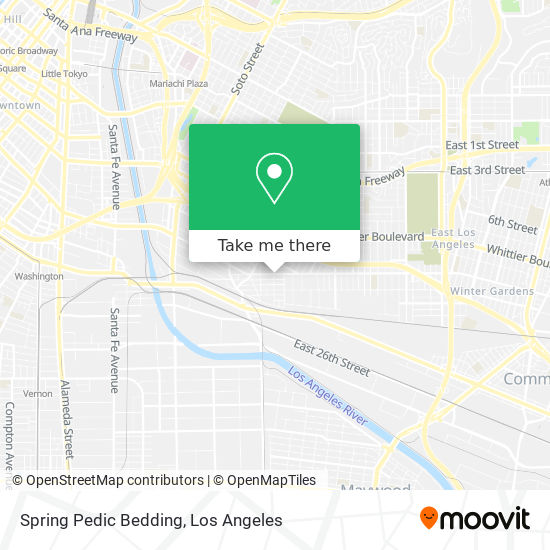 Spring Pedic Bedding map