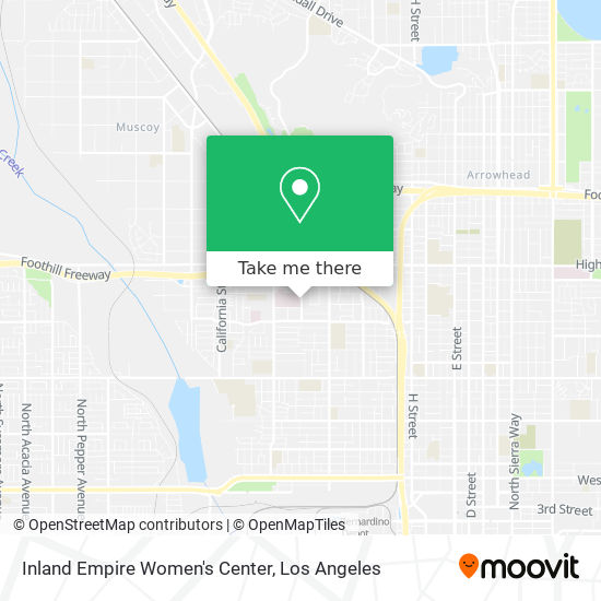 Inland Empire Women's Center map