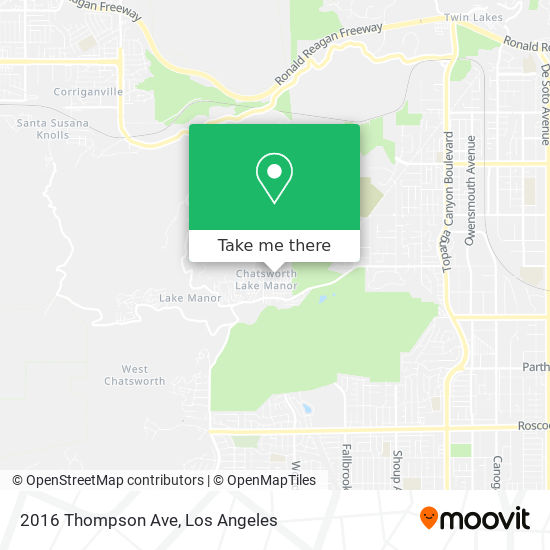 2016 Thompson Ave map