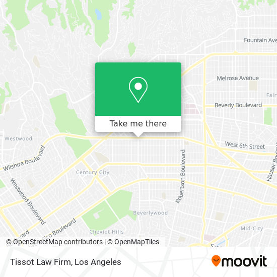Tissot Law Firm map