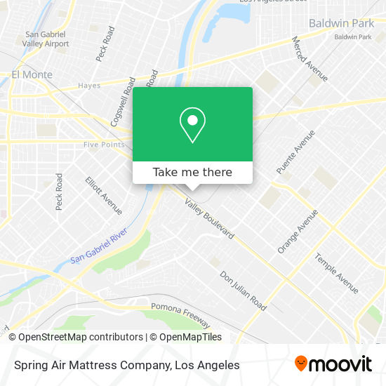 Spring Air Mattress Company map