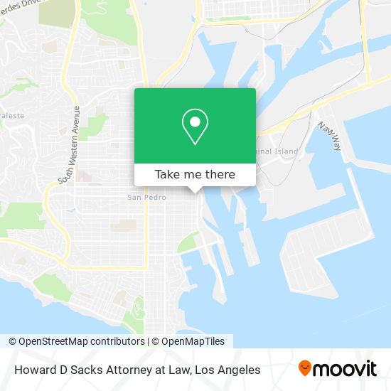 Howard D Sacks Attorney at Law map