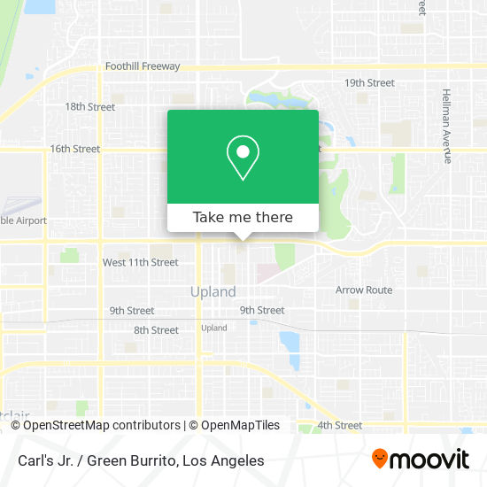 Carl's Jr. / Green Burrito map