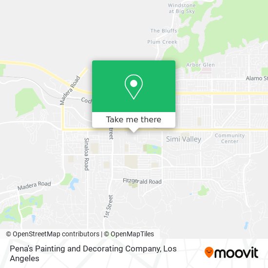 Pena's Painting and Decorating Company map