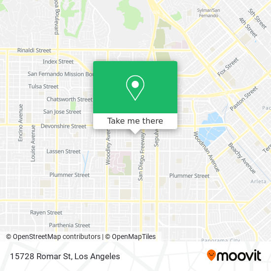 15728 Romar St map