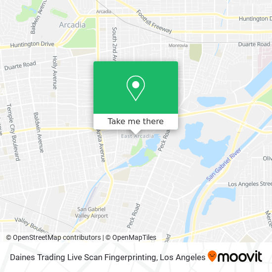 Mapa de Daines Trading Live Scan Fingerprinting