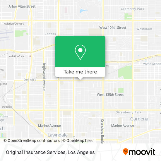 Mapa de Original Insurance Services