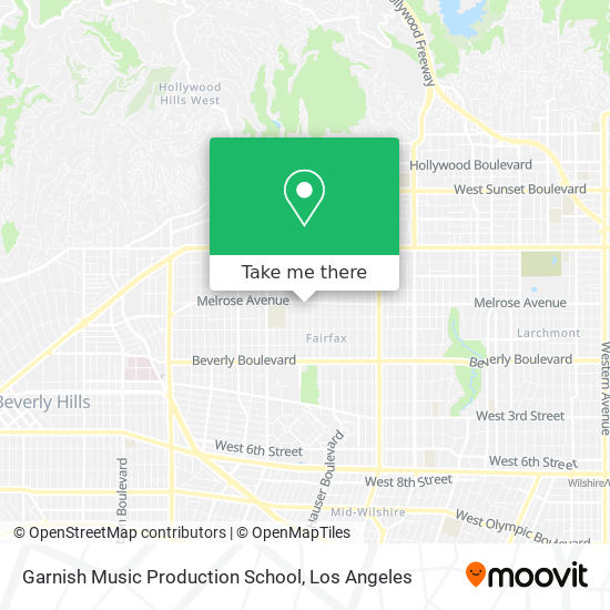 Garnish Music Production School map
