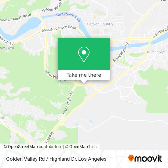 Golden Valley Rd / Highland Dr map
