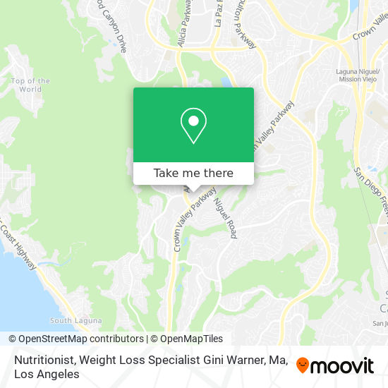Nutritionist, Weight Loss Specialist Gini Warner, Ma map