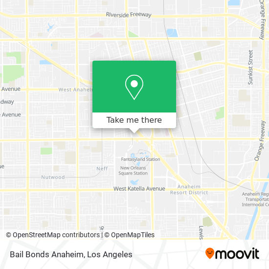 Bail Bonds Anaheim map