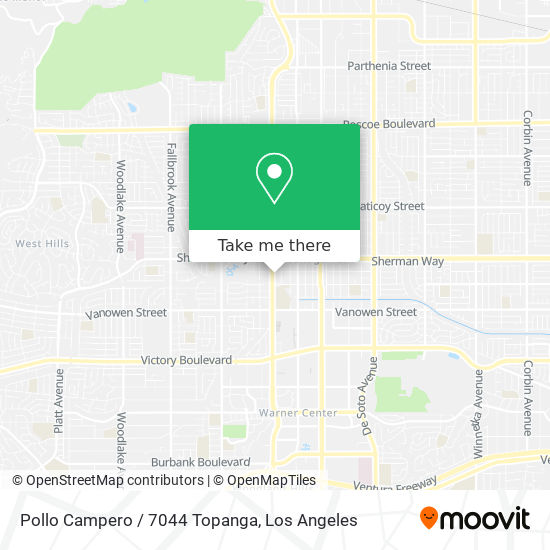 Pollo Campero / 7044 Topanga map