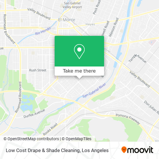 Low Cost Drape & Shade Cleaning map