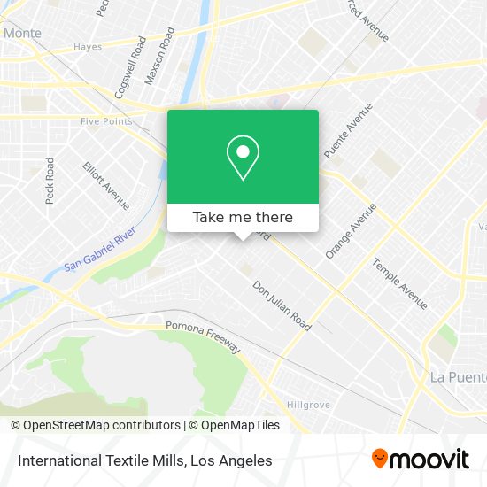 International Textile Mills map